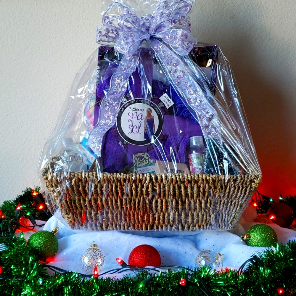 Large Spa Gift Basket Set Valentines Gift Bundle